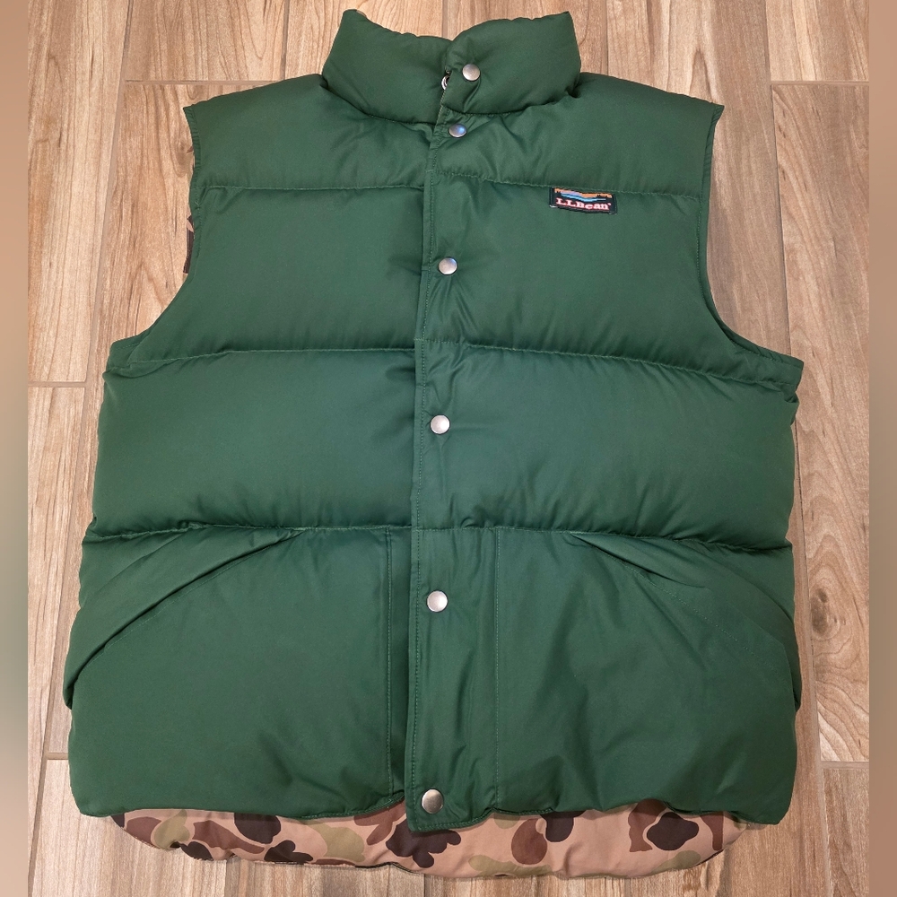 Todd Snyder X L.L. Bean Kelly Green Puffer Vest MINT